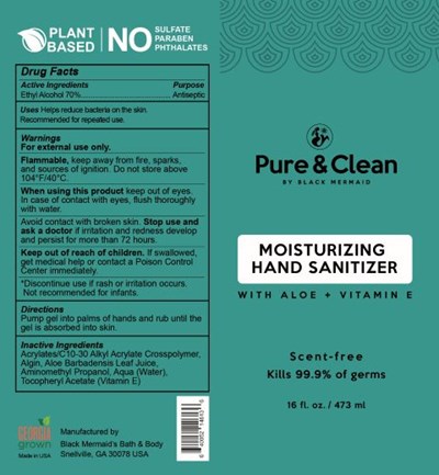 473 mL Label (16oz Scent Free Hand Sanitizer Label Small)
